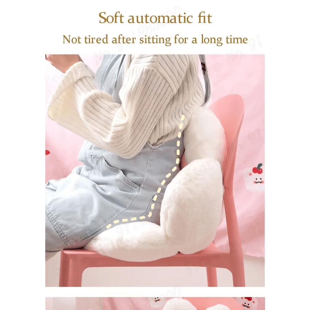 Fluffy Paw Shaped Seat Cushion for Kawaii Bedroom Decor - Cosparty