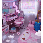 Fluffy Paw Shaped Seat Cushion for Kawaii Bedroom Decor - Cosparty