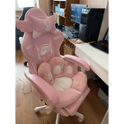 Fluffy Paw Shaped Seat Cushion for Kawaii Bedroom Decor - Cosparty
