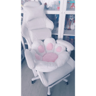 Fluffy Paw Shaped Seat Cushion for Kawaii Bedroom Decor - Cosparty