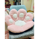 Fluffy Paw Shaped Seat Cushion for Kawaii Bedroom Decor - pillow