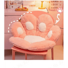 Fluffy Paw Shaped Seat Cushion for Kawaii Bedroom Decor - Cosparty