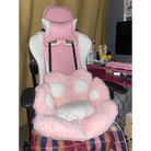 Fluffy Paw Shaped Seat Cushion for Kawaii Bedroom Decor - pillow