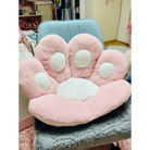 Fluffy Paw Shaped Seat Cushion for Kawaii Bedroom Decor - Cosparty