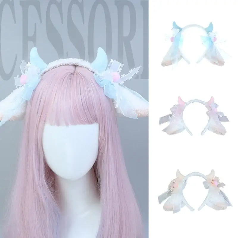 Fluffy Sheep-Inspired Headbands for a Cute Style Boost - hair accessory