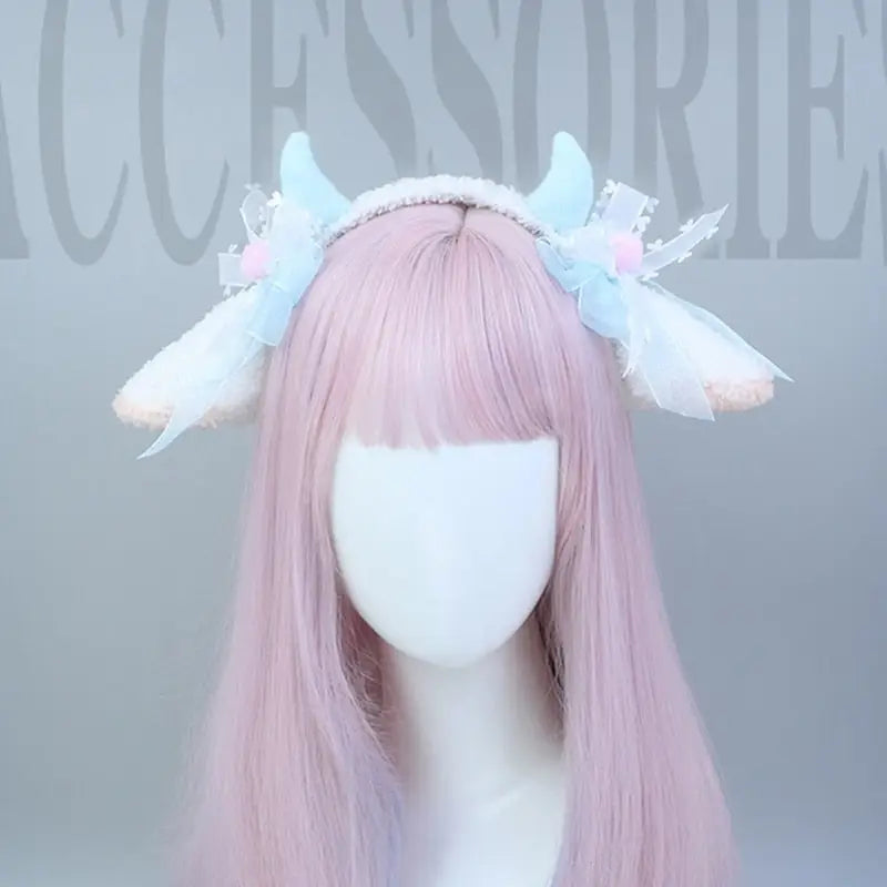 Fluffy Sheep-Inspired Headbands for a Cute Style Boost - hair accessory