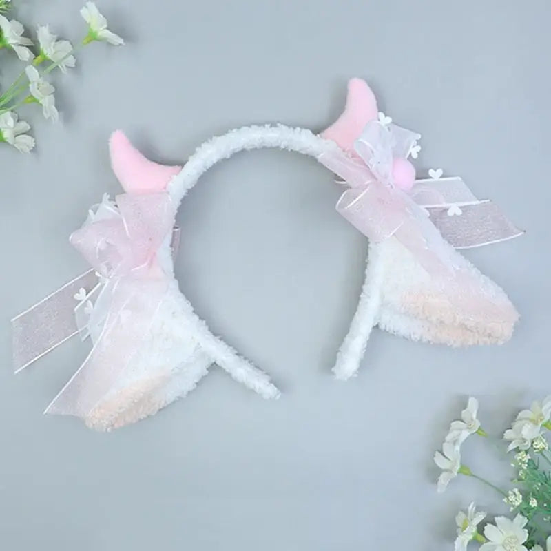 Fluffy Sheep-Inspired Headbands for a Cute Style Boost - hair accessory