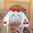 Fluffy Soft Kawaii Strawberry Bunny Handbag in Vegan Fur - Cosparty