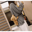 Fluffy Teddy Bear Crossbody Messenger Bag for Cosparty Fun - Cosparty