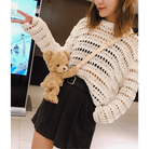 Fluffy Teddy Bear Crossbody Messenger Bag for Cosparty Fun - Cosparty