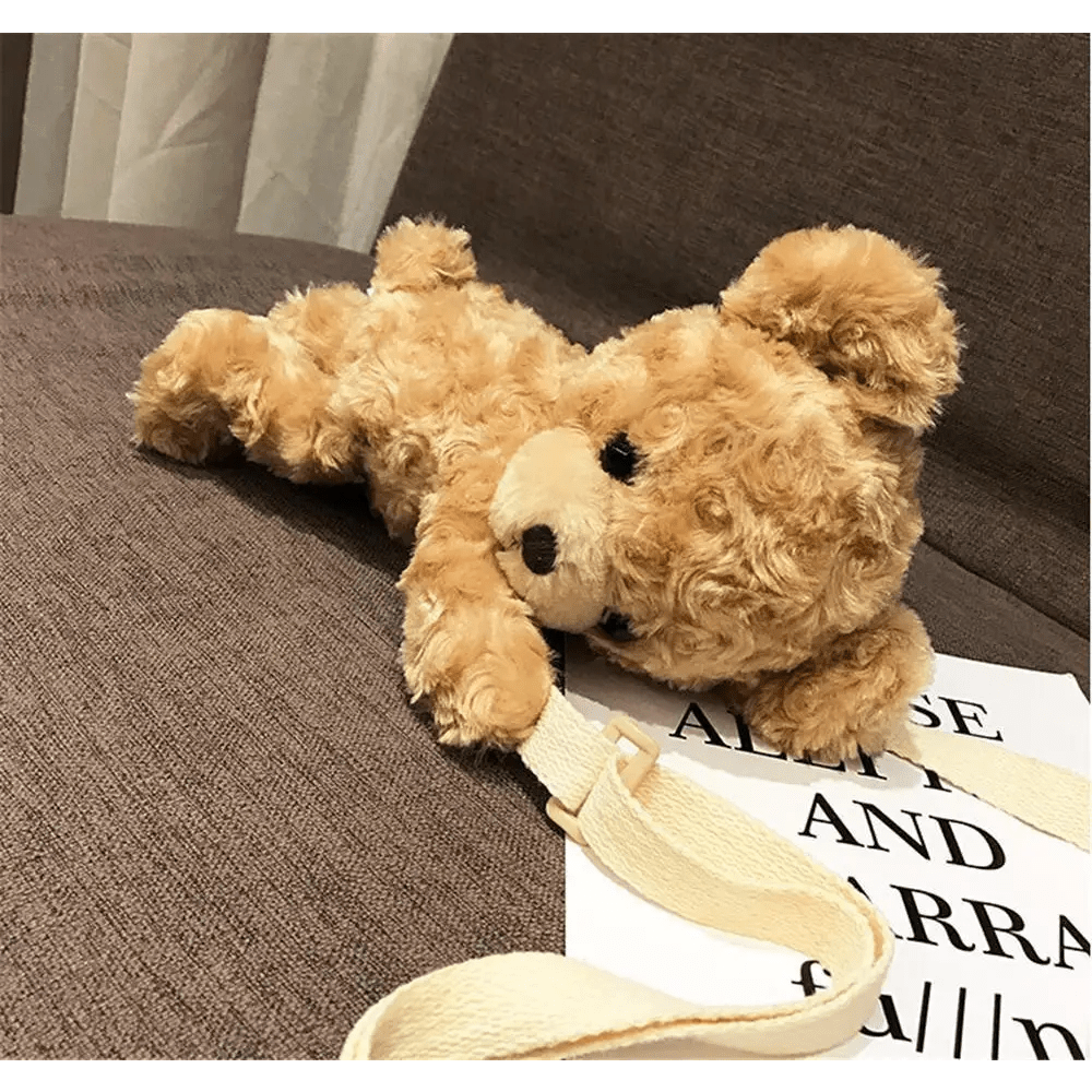 Fluffy Teddy Bear Crossbody Messenger Bag for Cosparty Fun - Cosparty