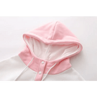 Foodie Bunny Hoodie in Pastel Color Block Style - Cosparty