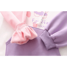 Foodie Bunny Hoodie in Pastel Color Block Style - Cosparty