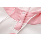 Foodie Bunny Hoodie in Pastel Color Block Style - Cosparty