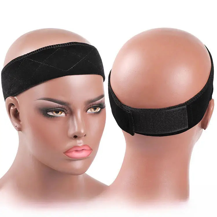 Foreign trade aliexpress velvet headband wig grip wig headband Velcro wig fixed headband