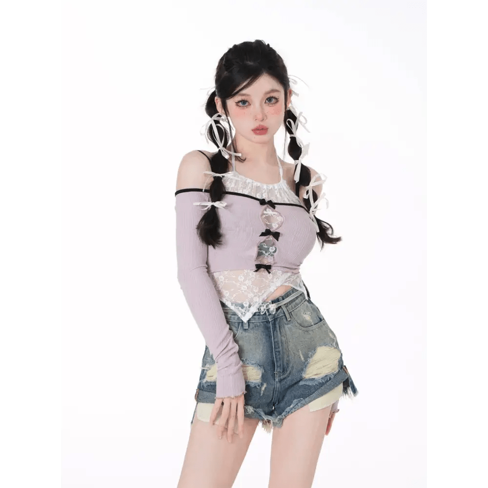 Freshly Laced Lavender Princess Set for Kawaii Style Enthusiasts - Cosparty