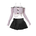 Freshly Laced Lavender Princess Set for Kawaii Style Enthusiasts - Basic Black Style Set / S - outfit