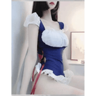 Frilly Pink Maid Onesie with Open - Crotch Romper Design - Cosparty