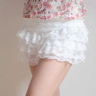 Frilly Ruffled Bloomer Shorts in Black or White - Cosparty