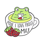 Froggy juice enamel pins - brooch - brooches - enamel pin - pins - frog