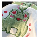 Froggy Love Fluffy Tee for Ultimate Kawaii Cuteness and Comfort - shirt