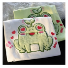 Froggy Love Fluffy Tee for Ultimate Kawaii Cuteness and Comfort - shirt