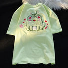 Froggy Love Fluffy Tee for Ultimate Kawaii Cuteness and Comfort - Cosparty