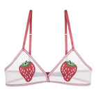 Fruity Embroidered Bralette for Kinky Cuties - lingerie