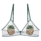 Cute Pineapple Transparent Clear Bralette Bra  Fruit Kawaii Lingerie