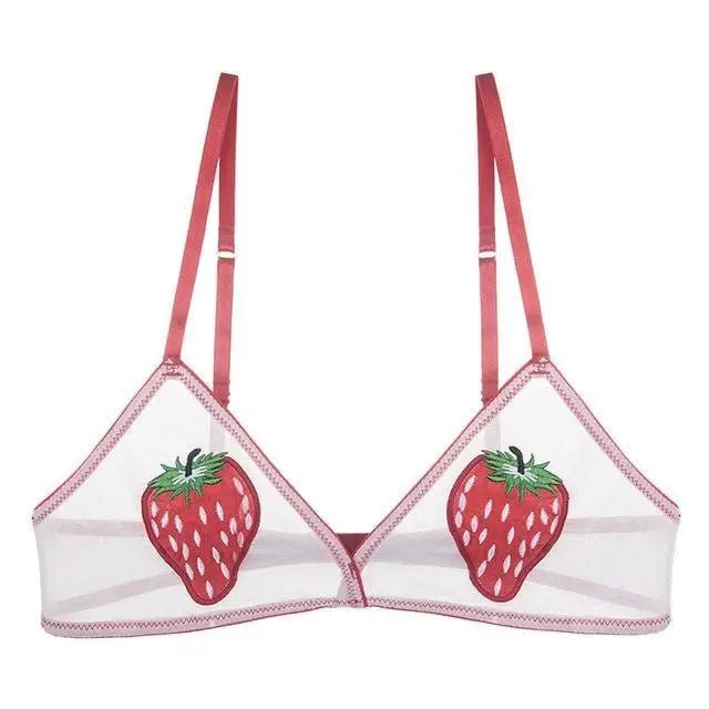Fruity Embroidered Bralette for Kinky Cuties - Cosparty