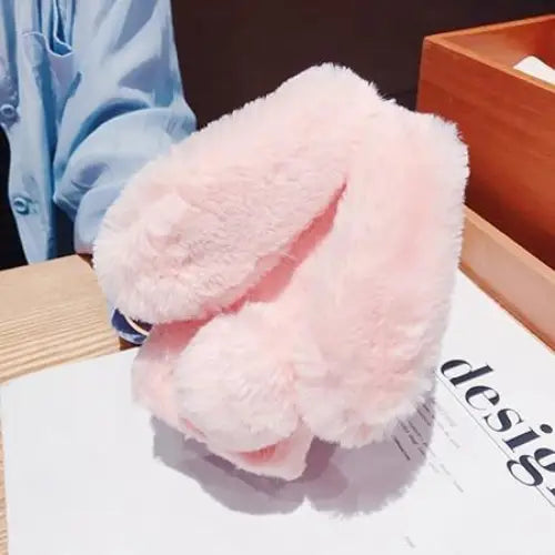 Furry 3D Bunny Ear Phone Cases for Stylish Protection - Phone Case