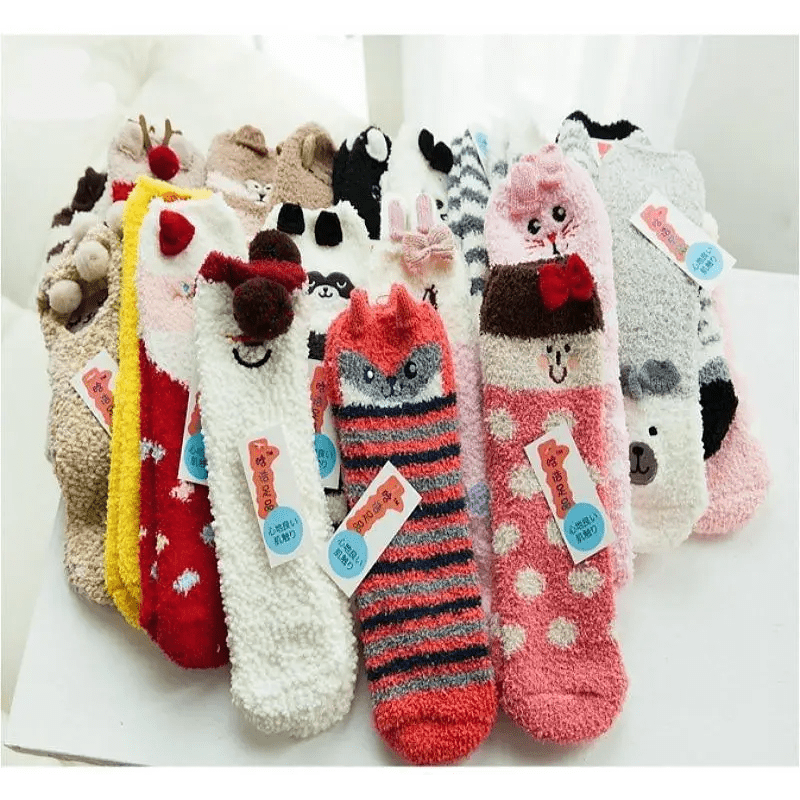 Furry Adult Sized Anime Socks in Adorable Plush Animal Design - Cosparty