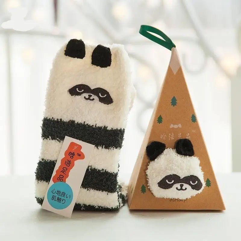 Furry Adult Sized Anime Socks in Adorable Plush Animal Design - Cosparty