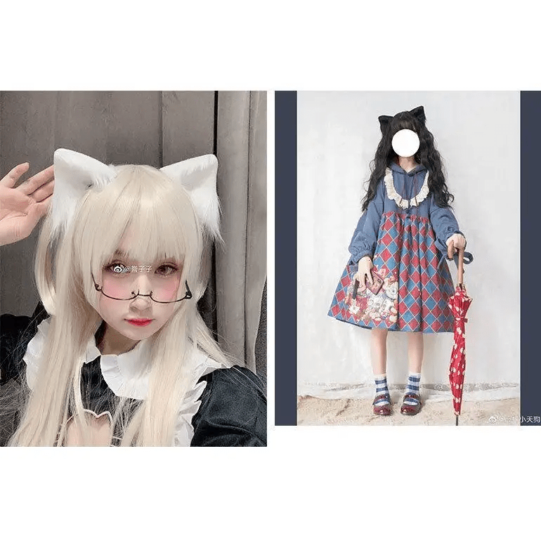 Furry Fox and Neko Cat Ear Hair Clips in Four Colors - Cosparty