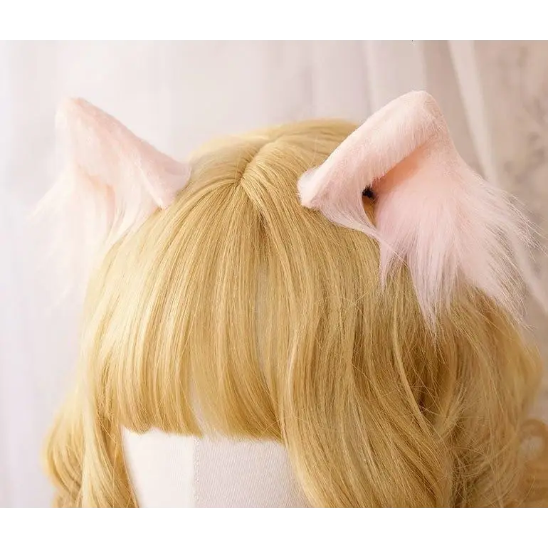 Furry Fox and Neko Cat Ear Hair Clips in Four Colors - hair clips