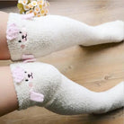 Furry Thigh High Socks for Cozy Comfort and Style - Socks