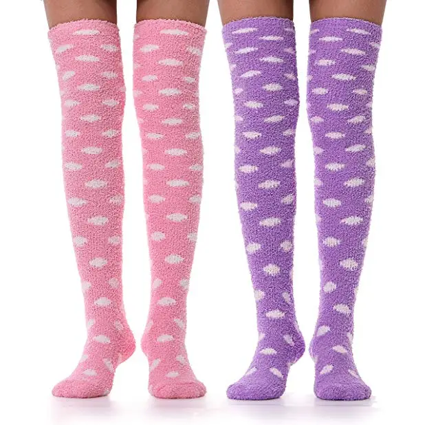 Furry Thigh High Socks for Cozy Comfort and Style - socks