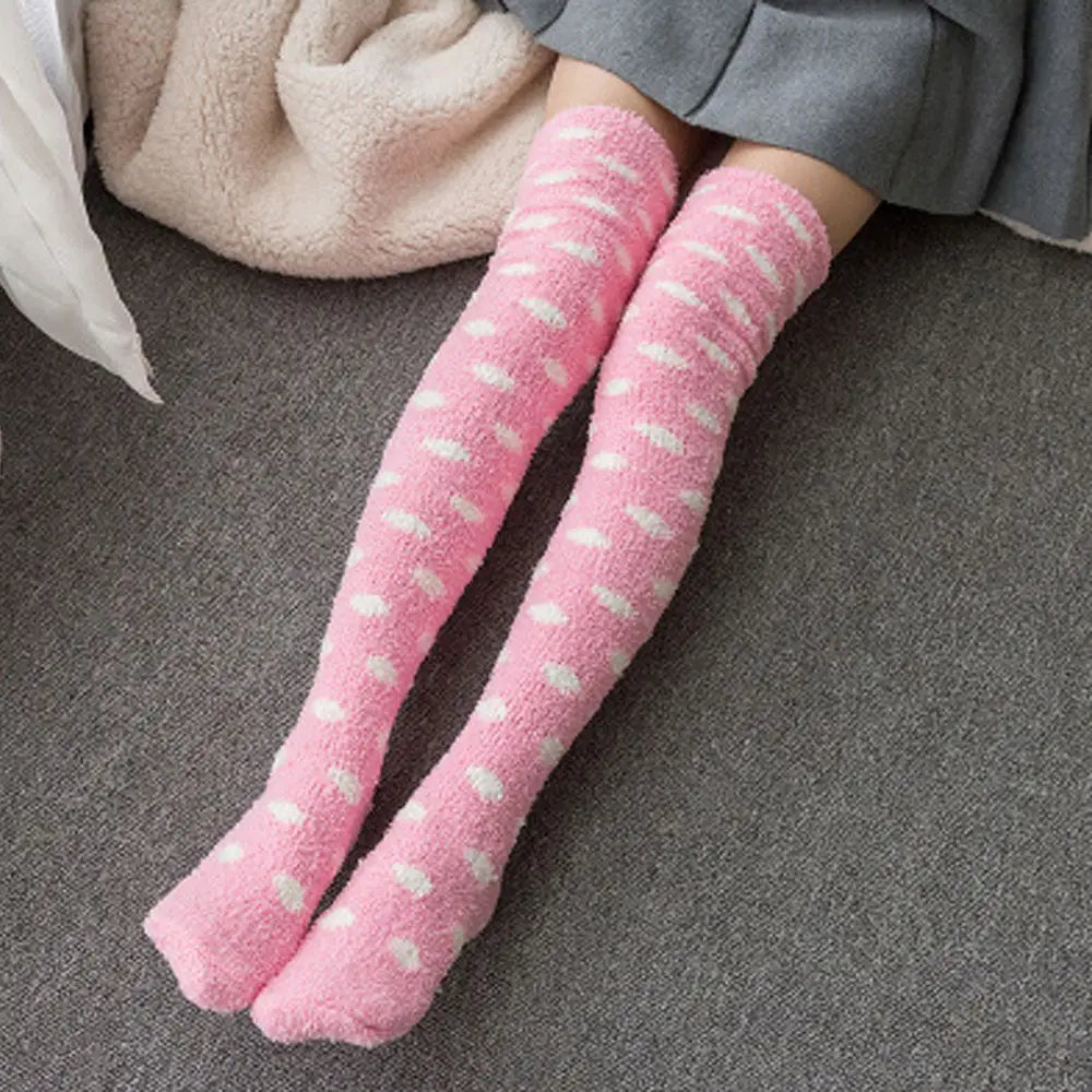 Furry Thigh High Socks for Cozy Comfort and Style - socks