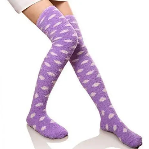 Furry Thigh High Socks for Ultimate Comfort and Style - socks