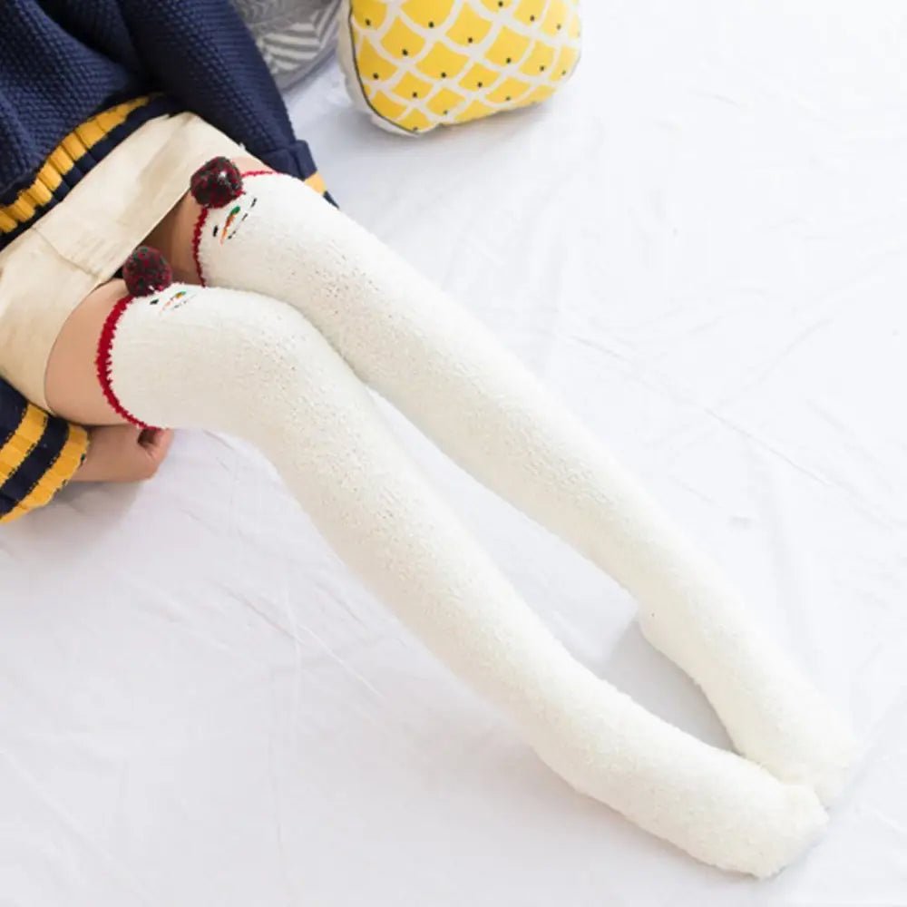 Furry Thigh High Stockings for a Cozy Christmas Feel - Cosparty