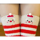 Furry Thigh High Stockings for a Cozy Christmas Look - socks