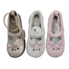 Fuzzy Bear Inspired Maryjane Shoes with Fluffy Faux - Fur and Ribbons - Cosparty