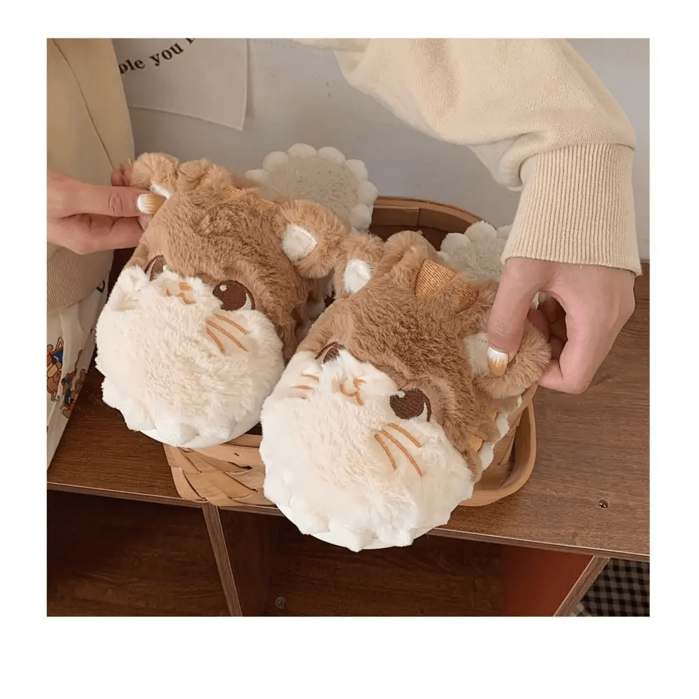 Fuzzy Hamster Slippers for Year - Round Comfort and Coziness - Cosparty