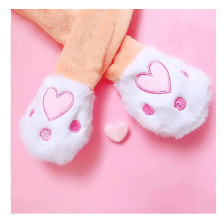 Fuzzy Puppy Hat with Spinning Ears for Winter Warmth - Cosparty