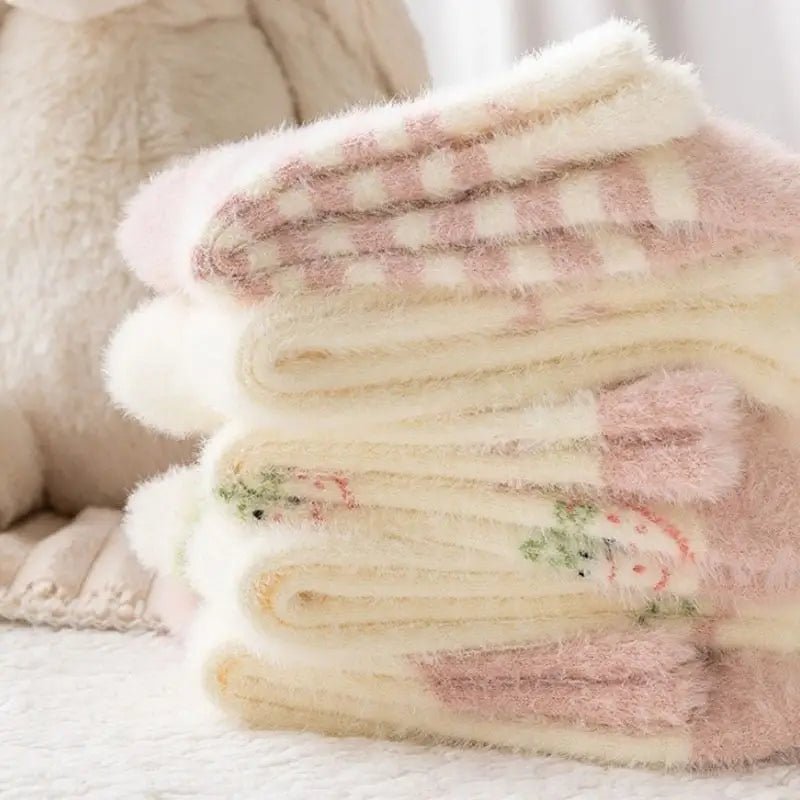 Fuzzy Strawberry Socks for Ultimate Comfort and Style - Cosparty