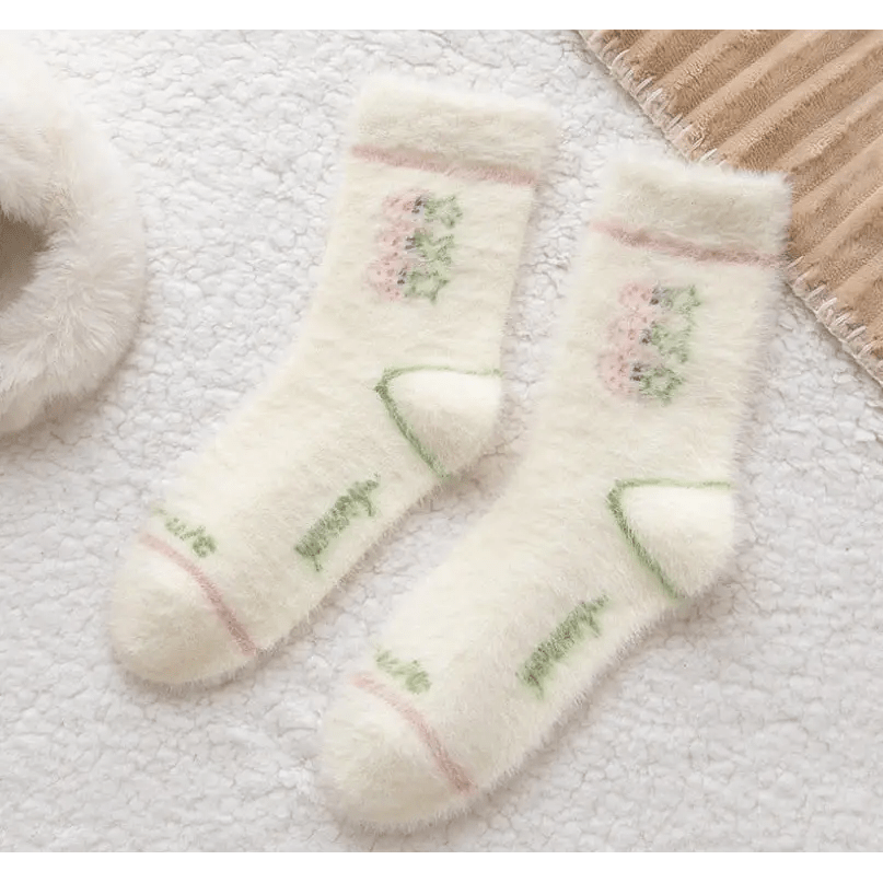 Fuzzy Strawberry Socks for Ultimate Comfort and Style - Cosparty