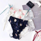 Galaxy Patterned Ruffled Lace Back Undies in New Condition Org Instock - Cosparty