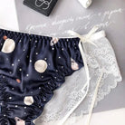 Galaxy Patterned Ruffled Lace Back Undies in New Condition Org Instock - Cosparty