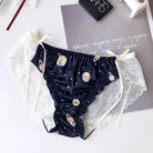 Galaxy Patterned Ruffled Lace Back Undies in New Condition Org Instock - Cosparty