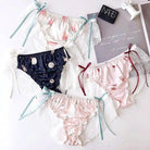 Galaxy Patterned Ruffled Lace Back Undies in New Condition Org Instock - Cosparty